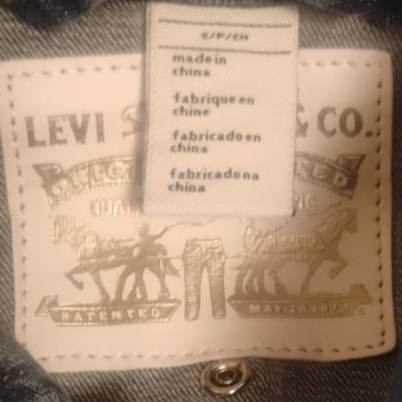 Levi's Blue Jean Jacket with Embellishments - Picture 2 of 4